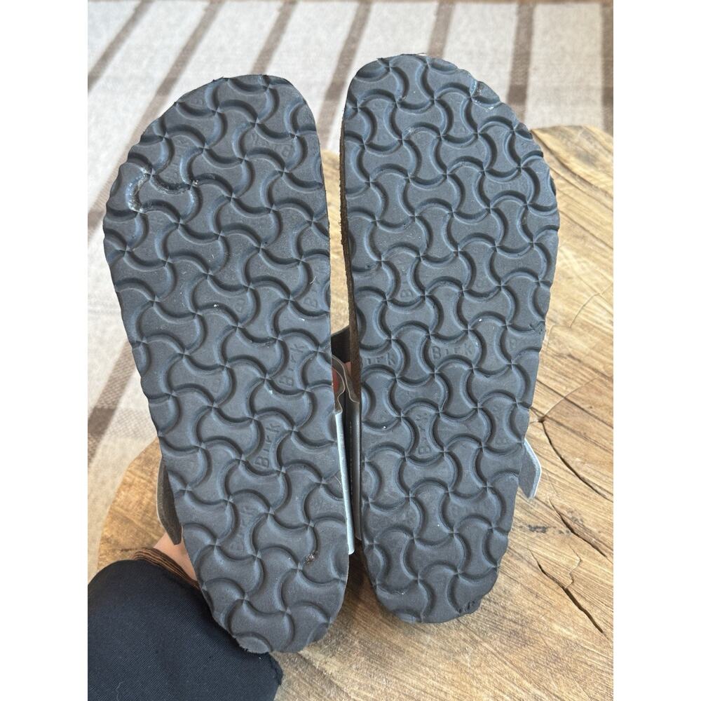 Birkenstock Gizeh Silver Thong Sandals 39 Women’s 8 Regular Leather Metallic - Picture 8 of 8